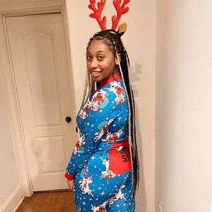 Blue Holiday Onesie